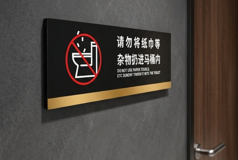 Custom Signage Factory for No Littering Notices，Custom Acrylic Signage Factory