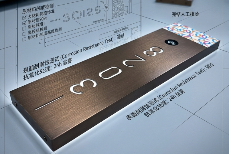 Hotel signage, hotel room number plates, custom digital doorplate manufacturing factory
