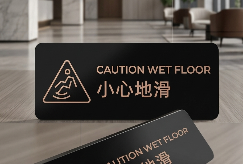 Slippery When Wet Sign, Custom Slip Warning Sign Manufacturer